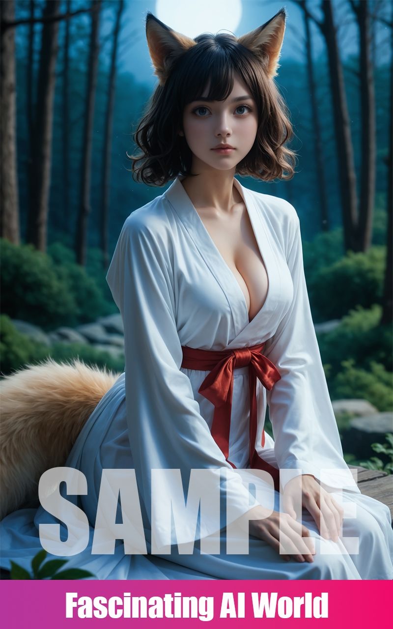 サンプル画像3:巫女狐(I’m ai) [d_590318]