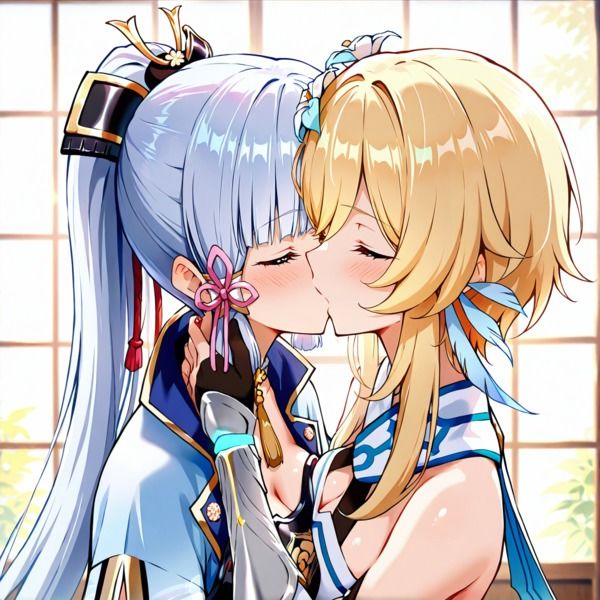 サンプル画像1:ほ〇る×綾〇 ふたなり百合CG集(AI戦士グンドゥム) [d_590348]