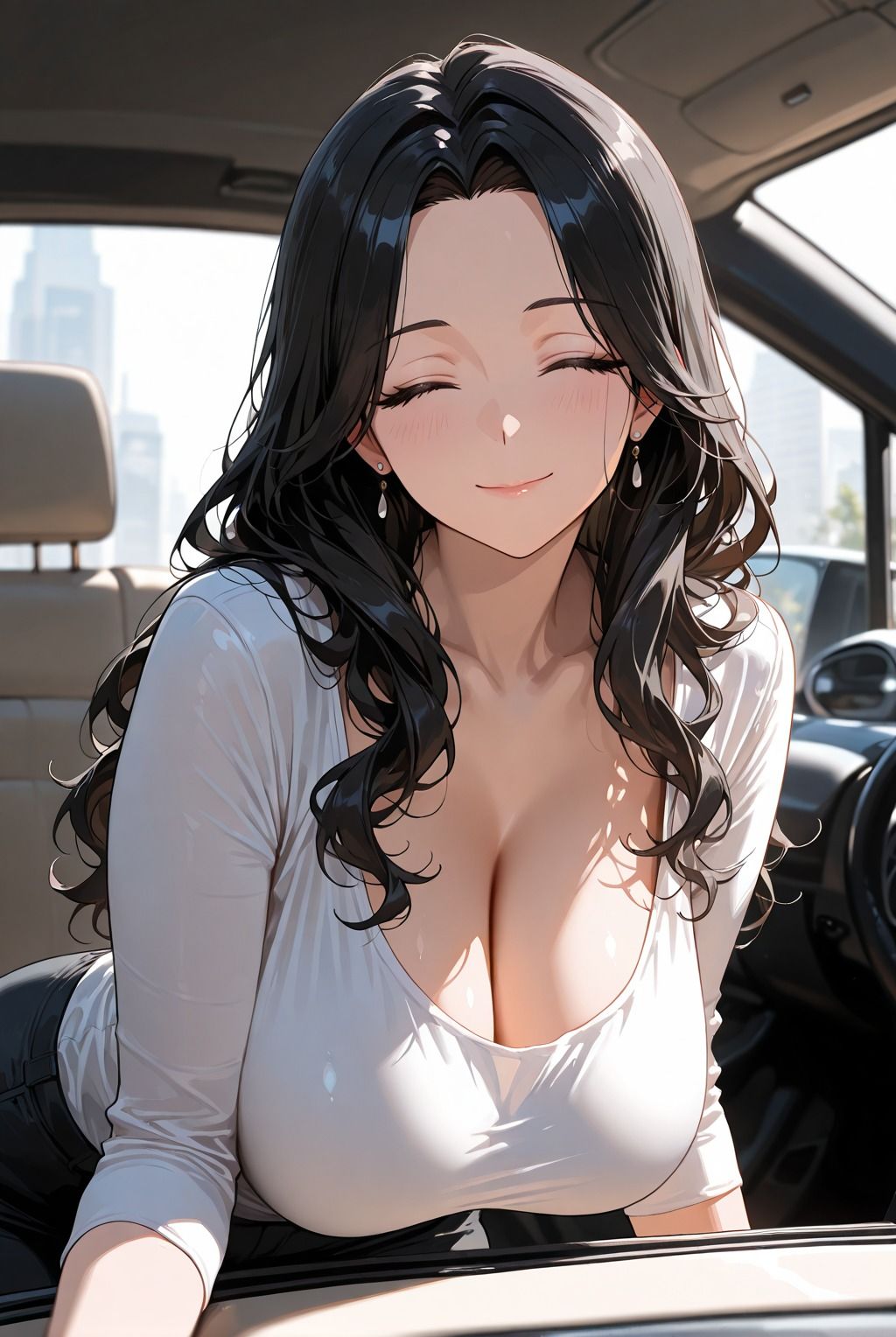 巨乳妻と妊活旅 温泉旅館で中出しセックス三昧 画像1