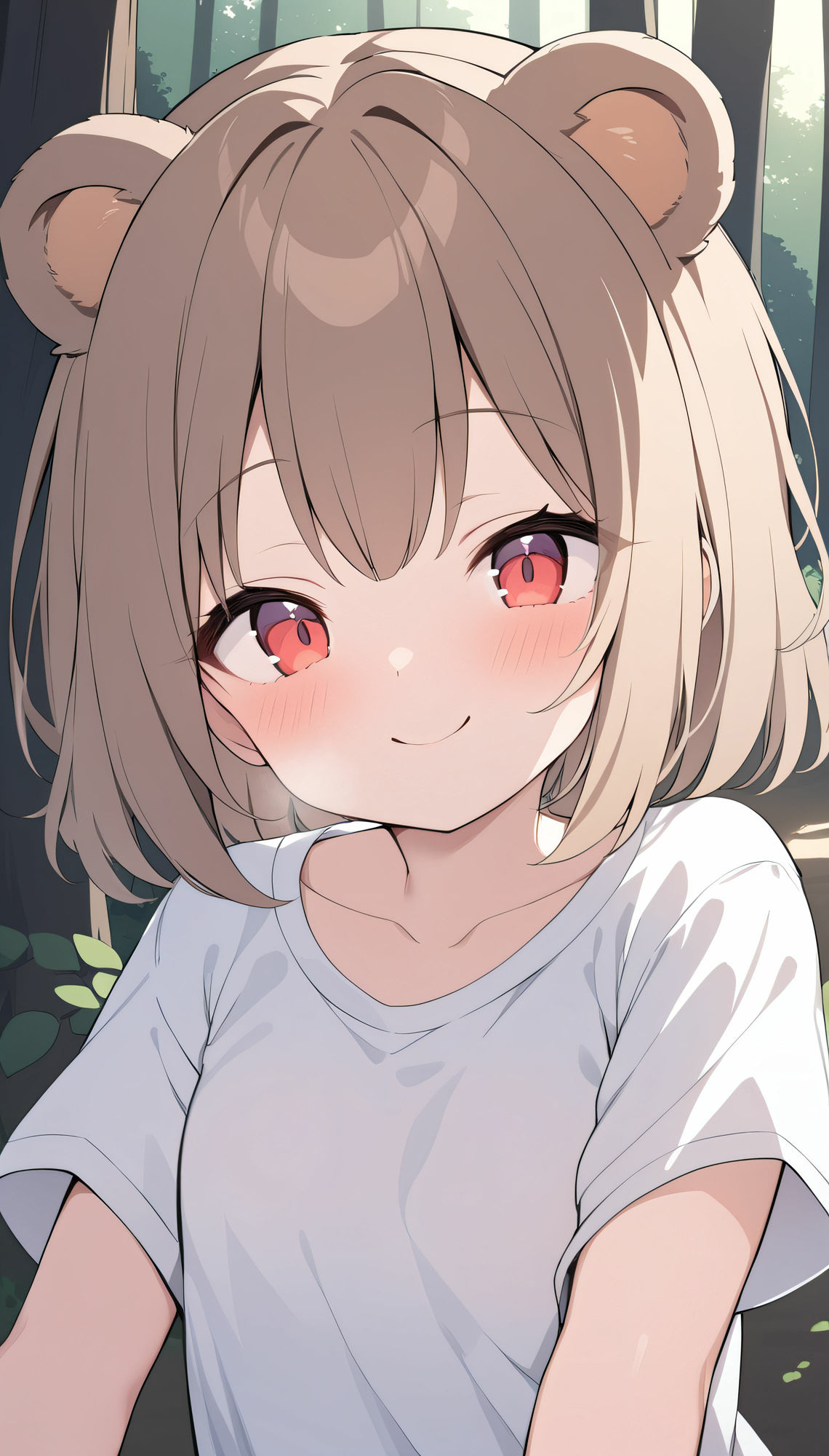 ケモ耳少女野外露出 画像1