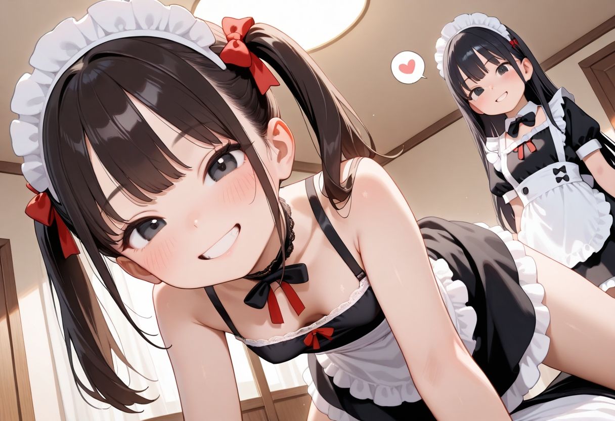 僕専用性処理ちっぱいロリメイド! 画像1