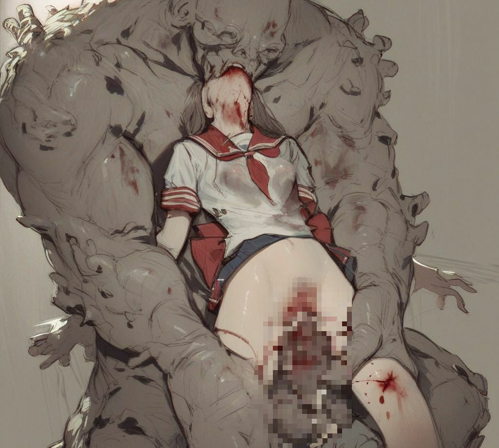 サンプル画像3:モンスター ラフ画 R-18G(もう限界) [d_590577]