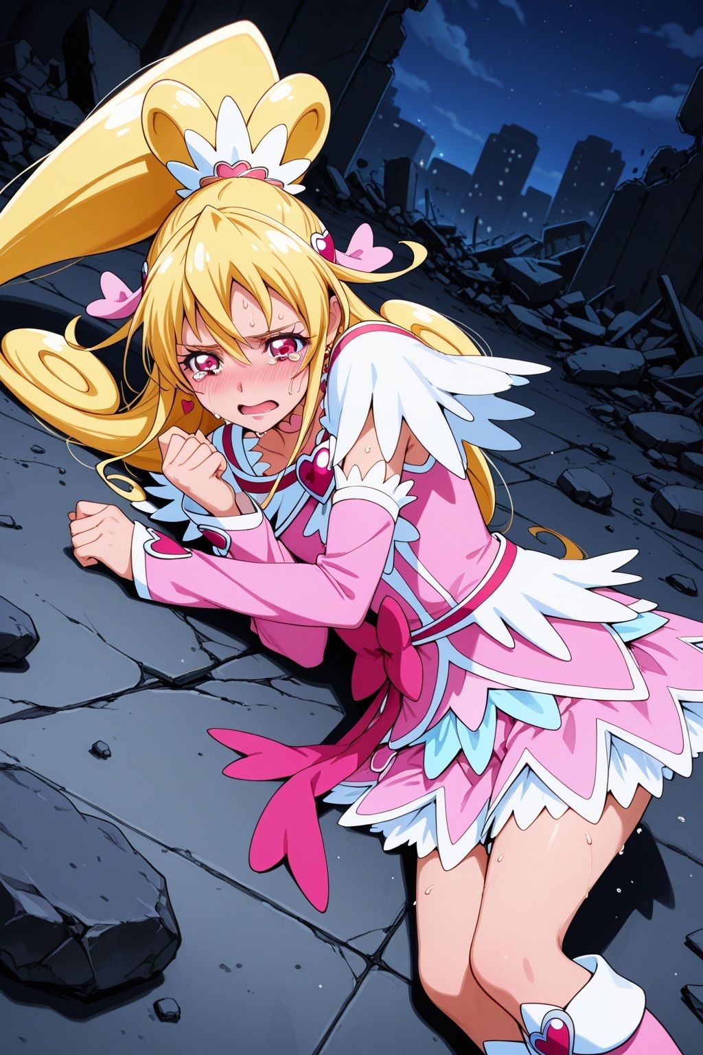 サンプル画像4:変身ヒロイン×辱 ドキドキ！プ●キュア キュ●ハート敗北初SEX(ライトフィニッシュ) [d_590591]