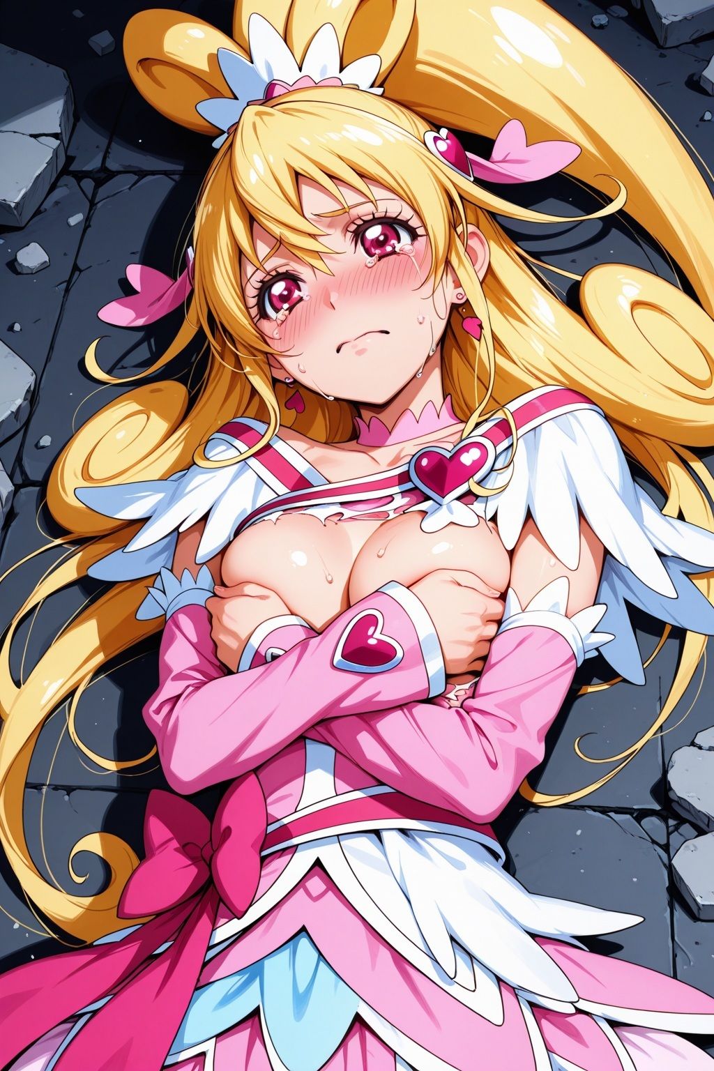 サンプル画像5:変身ヒロイン×辱 ドキドキ！プ●キュア キュ●ハート敗北初SEX(ライトフィニッシュ) [d_590591]