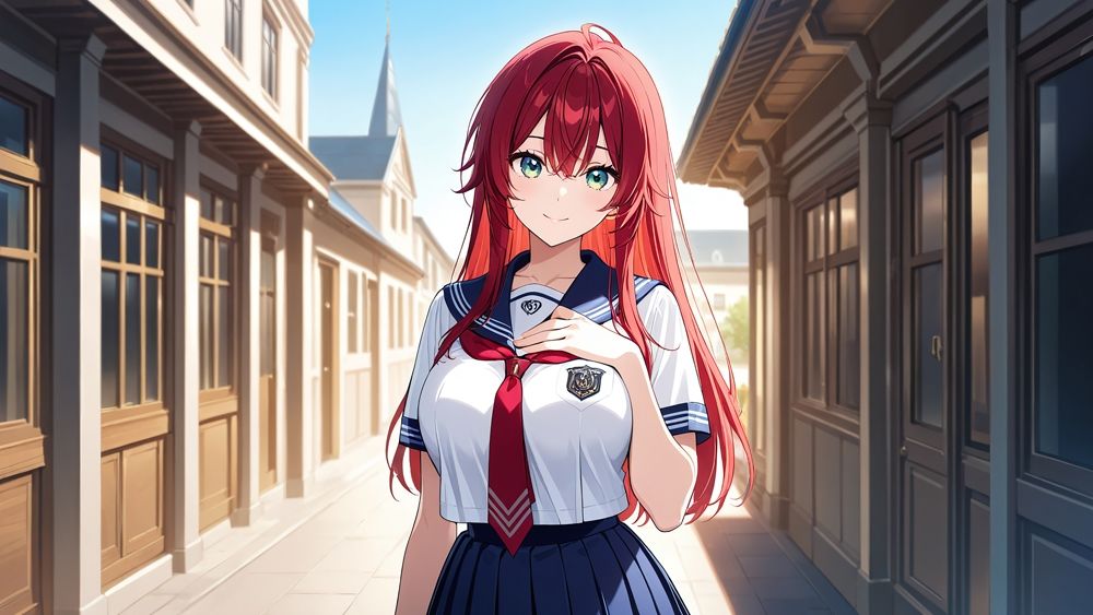 サンプル画像2:部室で種付け！赤髪白髪の爆乳水泳部員と鬼コーチの放課後【4K】(ニート印刷所) [d_590702]