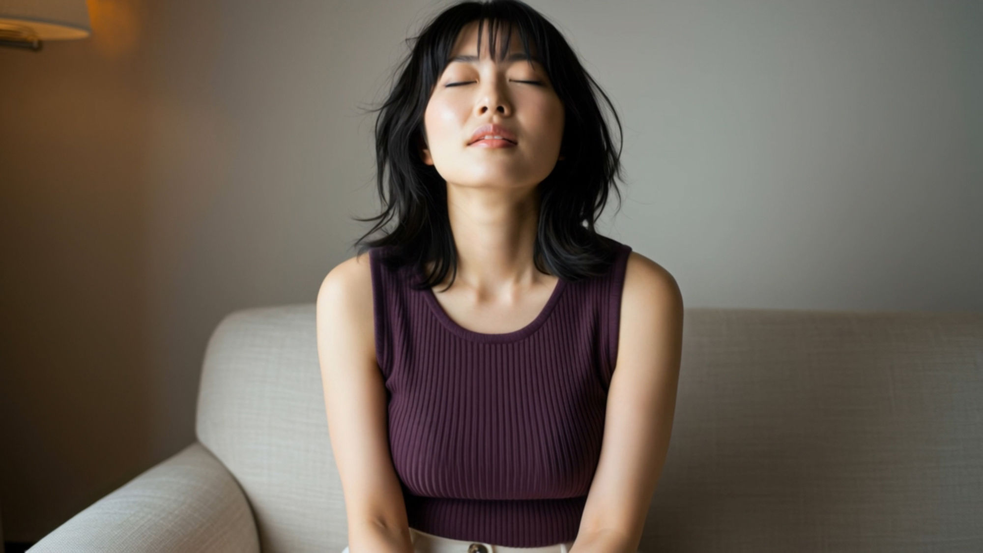 サンプル画像1:人妻が夜は寂しく一人で…(AiPhotoDesigner) [d_590731]