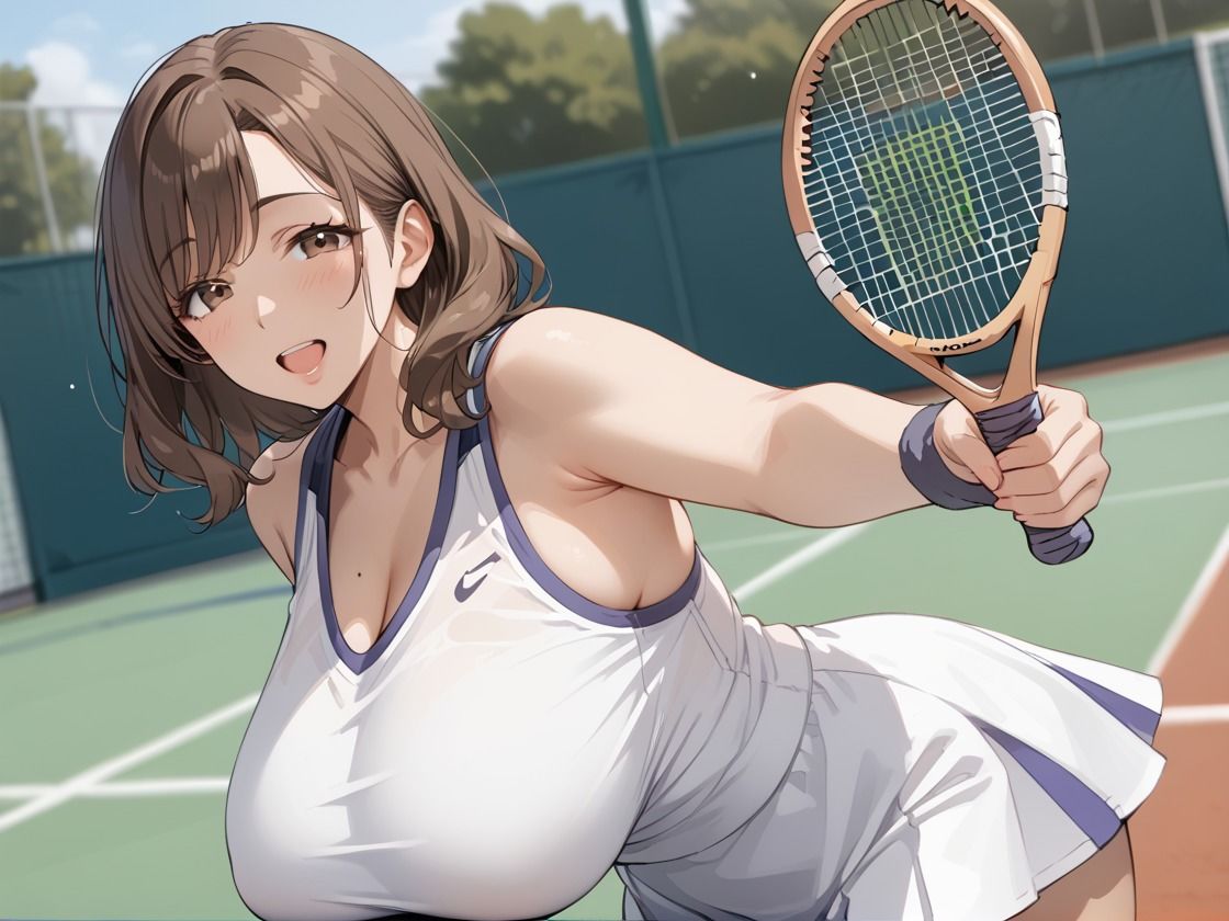 テニス生徒の人妻と居残り特別レッスン 画像1