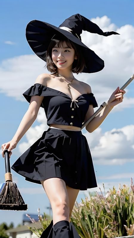 サンプル画像3:【AI実写】フウカの魔女コスプレ写真集 〜キキ風コスプレグラビア〜(美伝プロジェクト) [d_590769]