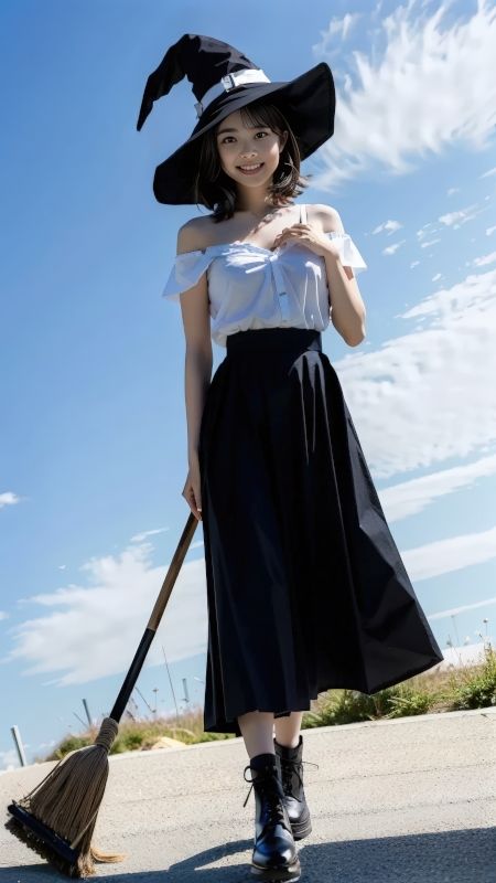 サンプル画像5:【AI実写】フウカの魔女コスプレ写真集 〜キキ風コスプレグラビア〜(美伝プロジェクト) [d_590769]
