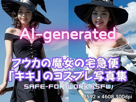 【AI実写】フウカの魔女コスプレ写真集 〜キキ風コスプレグラビア〜【美伝プロジェクト】