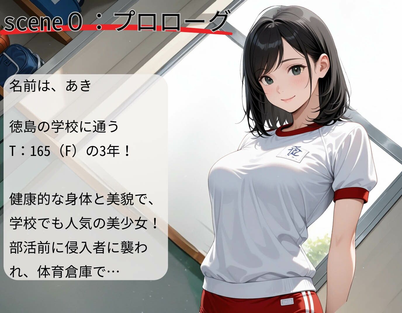 サンプル画像2:Fカップのブルマ美少女！快感の臨界点突破され快楽堕ちの恥辱(制服物語) [d_590788]