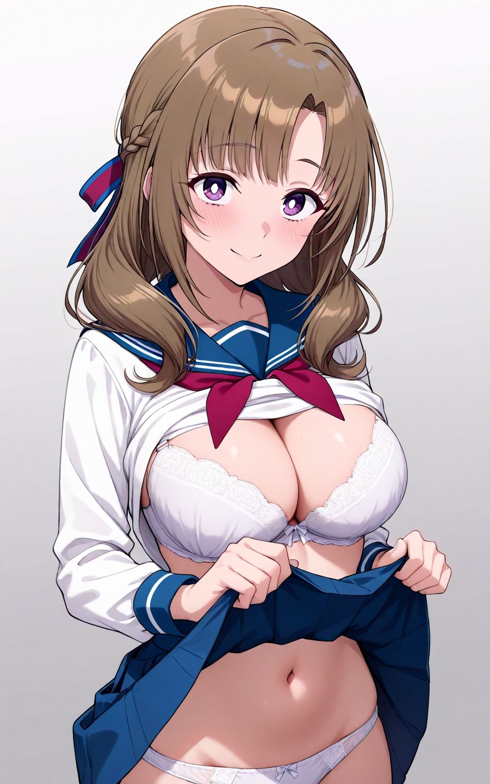 人妻、セーラー服でエッチ 画像7