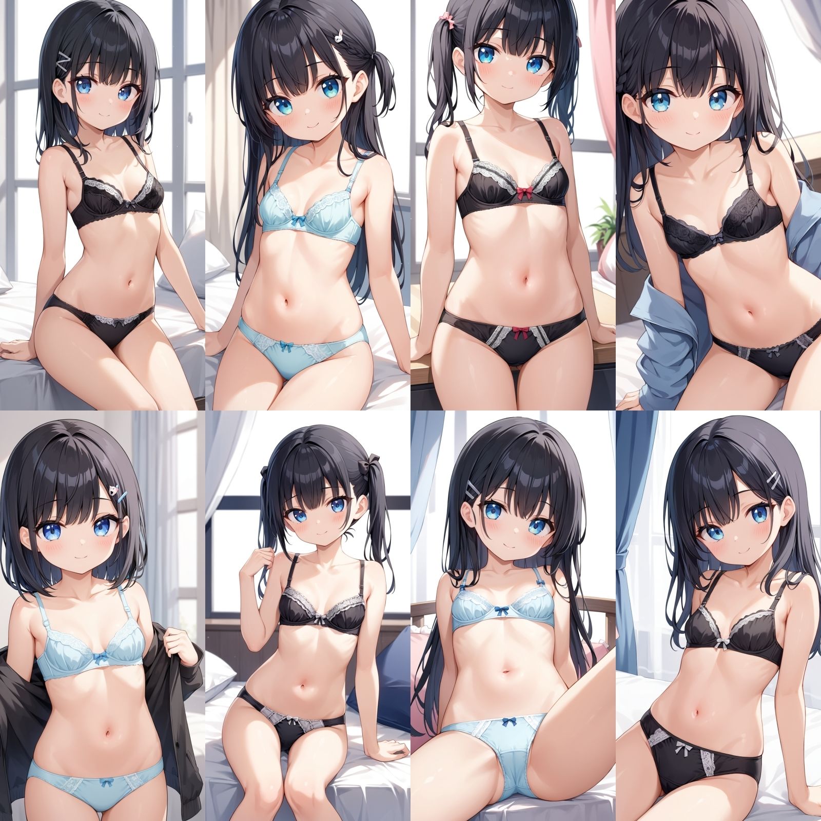 貧乳〇リの下着姿 女子校生 エロ画像2