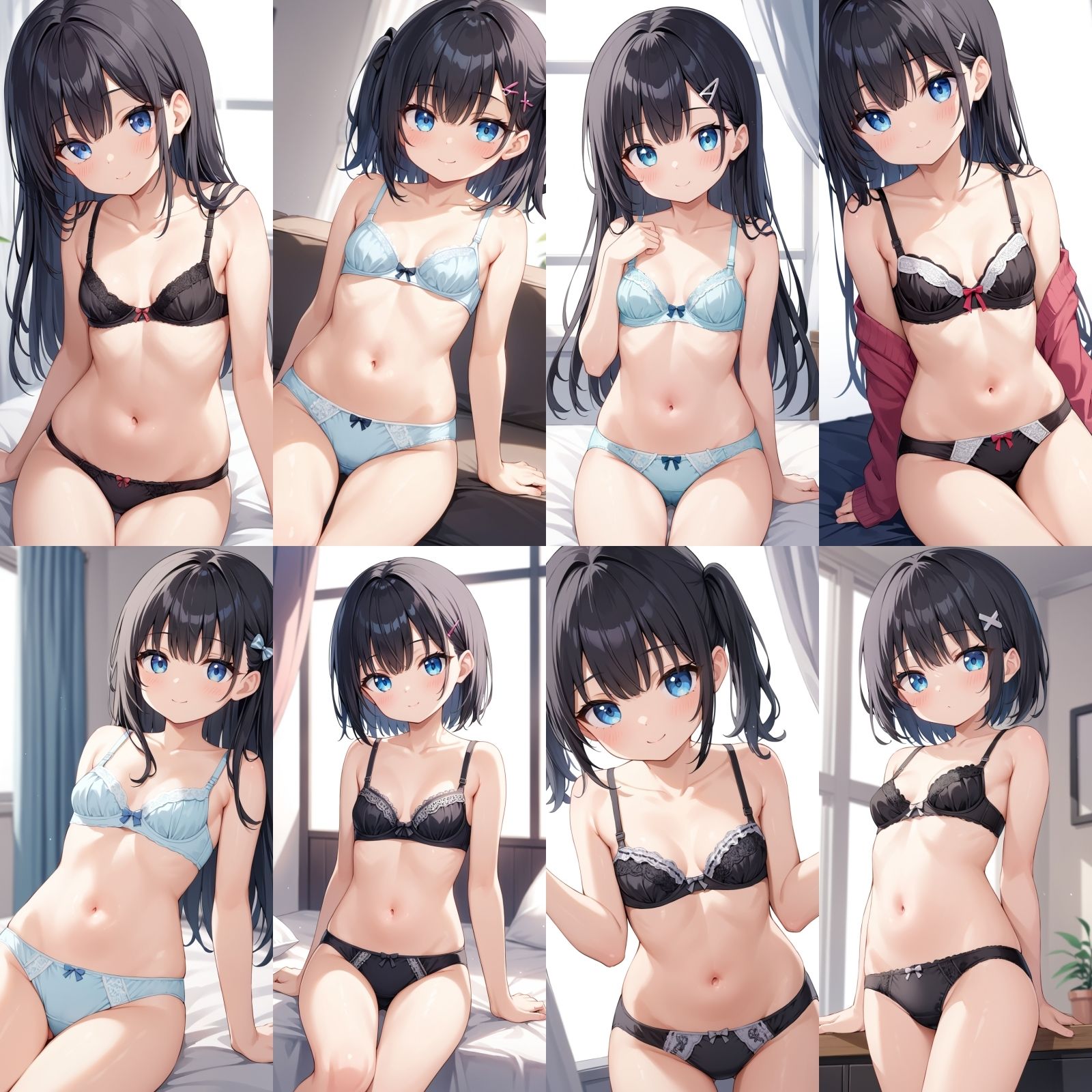貧乳〇リの下着姿 女子校生 エロ画像3