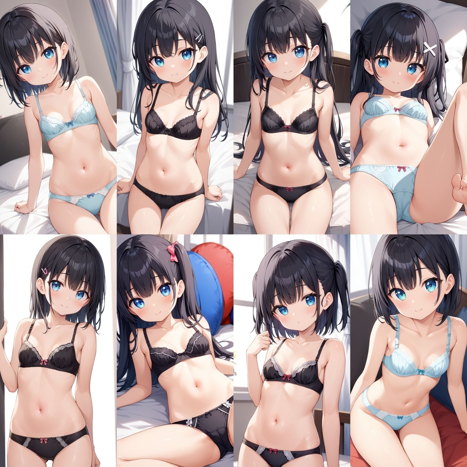 貧乳〇リの下着姿 女子校生 エロ画像4