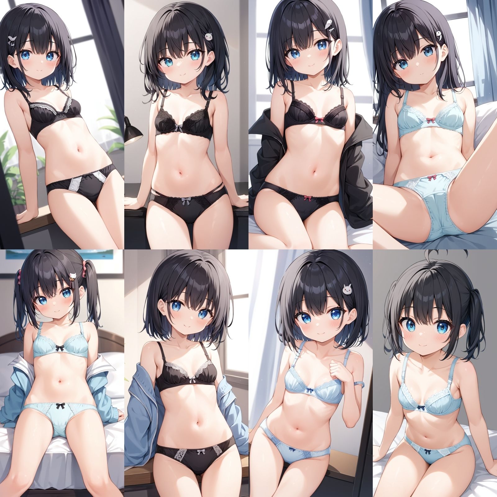 貧乳〇リの下着姿 女子校生 エロ画像6