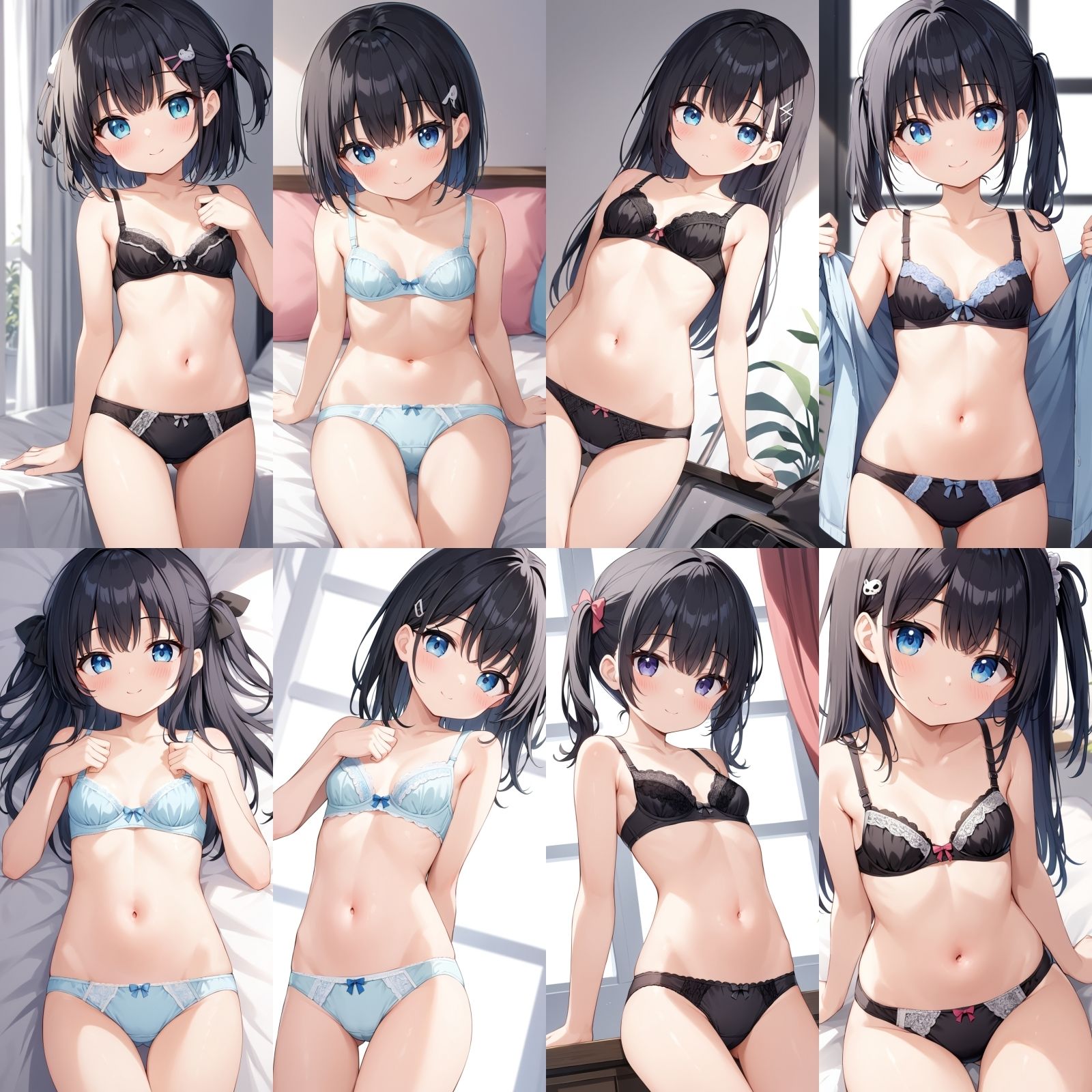 貧乳〇リの下着姿 女子校生 エロ画像7