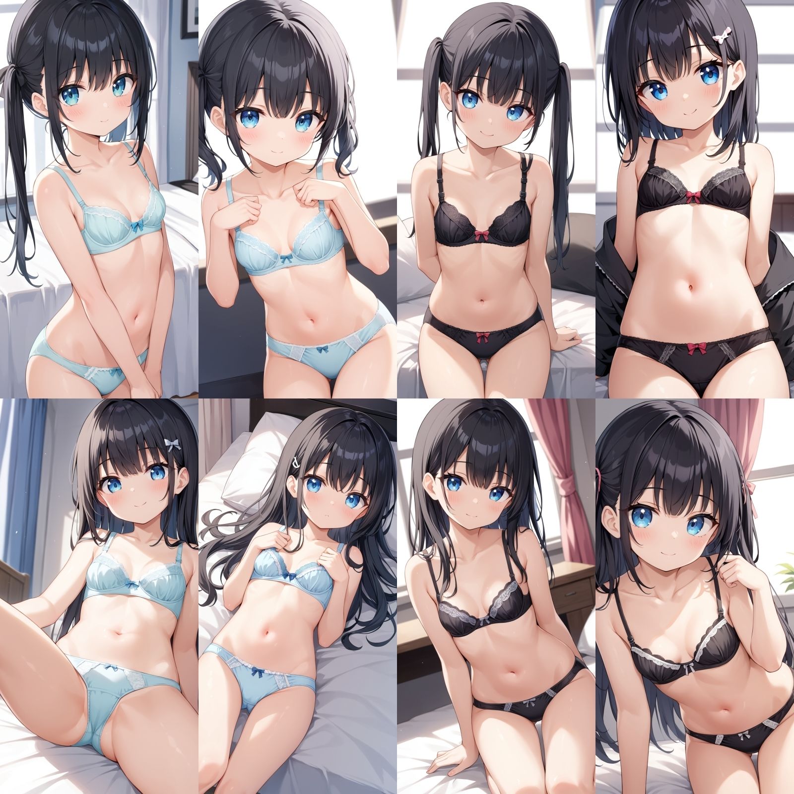 貧乳〇リの下着姿 女子校生 エロ画像8