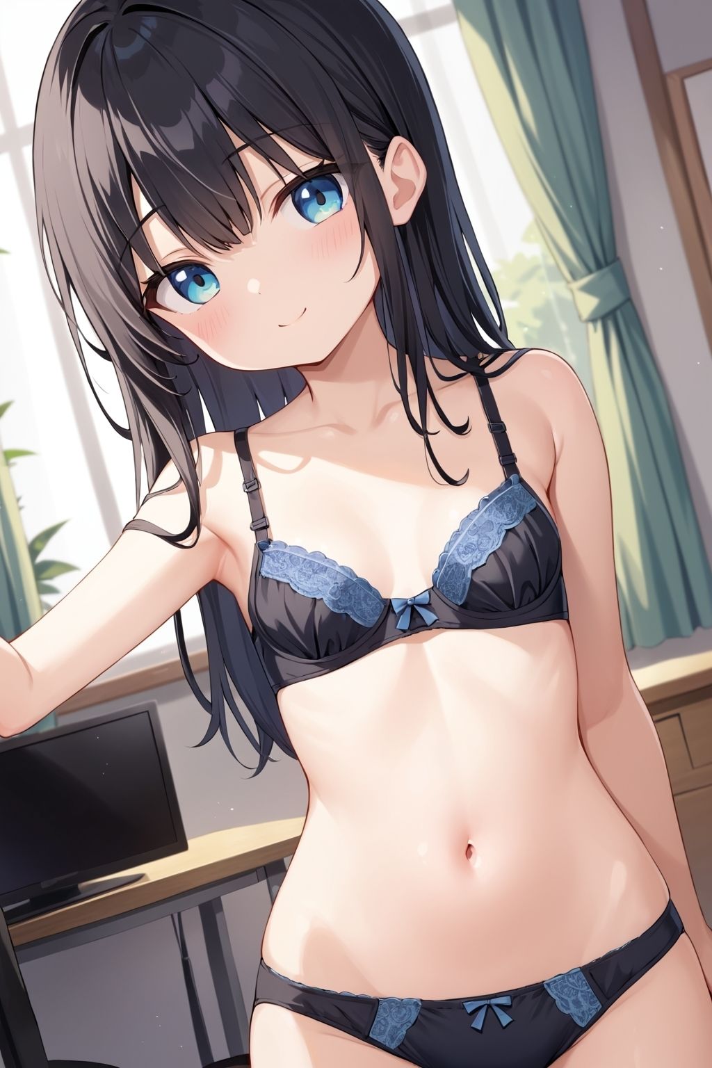 貧乳〇リの下着姿 女子校生 エロ画像10