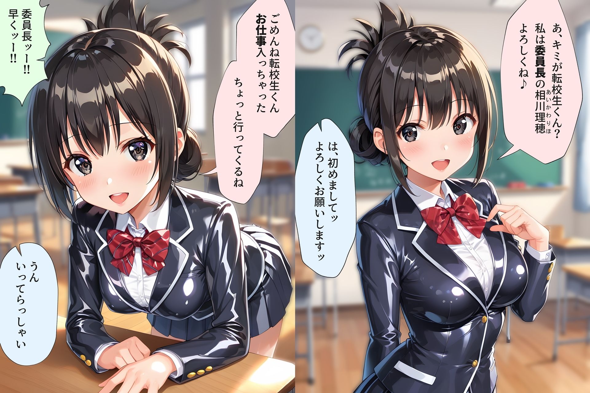 サンプル画像1:ぶっかけ性処理委員長(すとりんぐ) [d_591088]