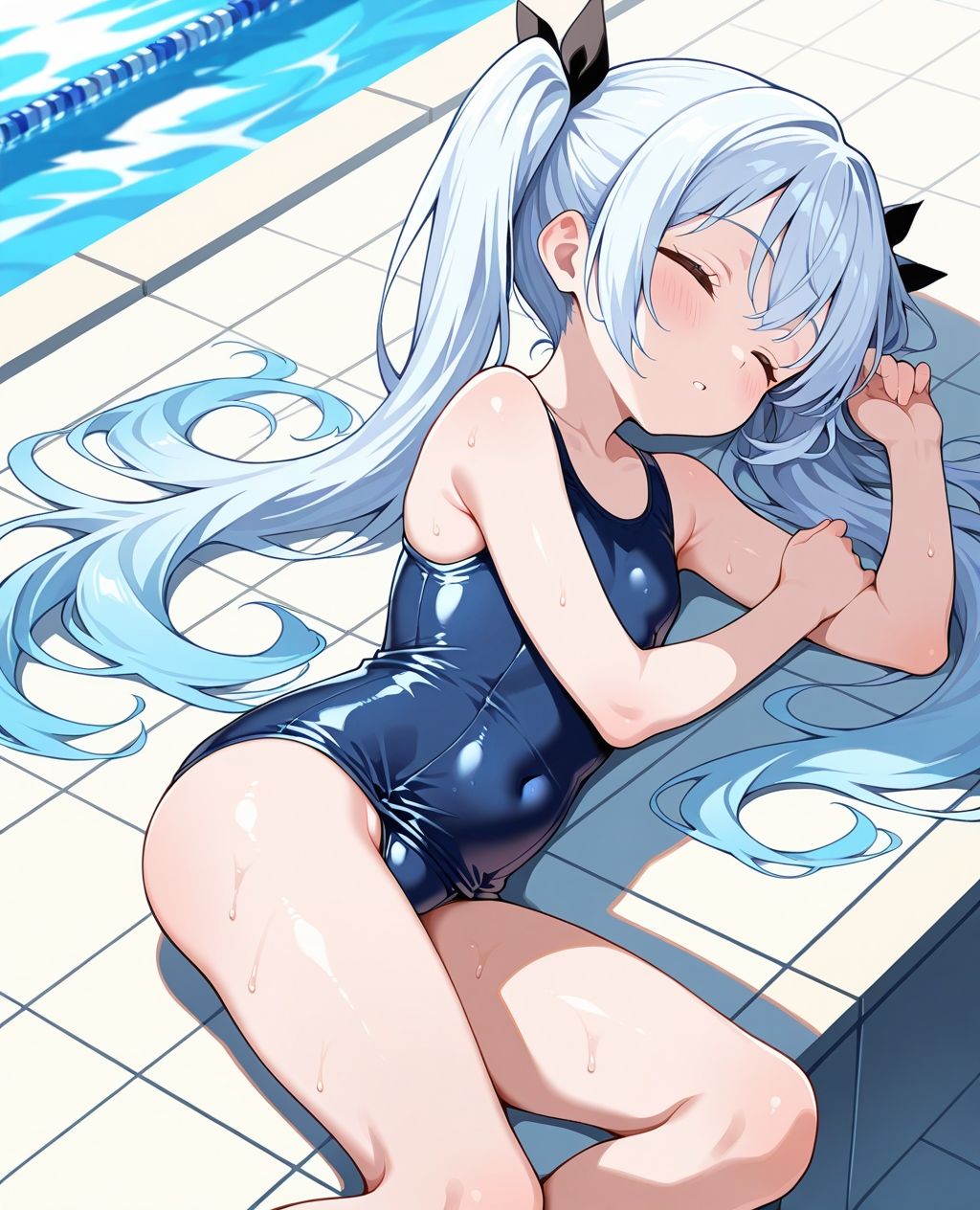 サンプル画像5:スク水パラダイス☆プールサイドでうたた寝編(カズン) [d_591095]