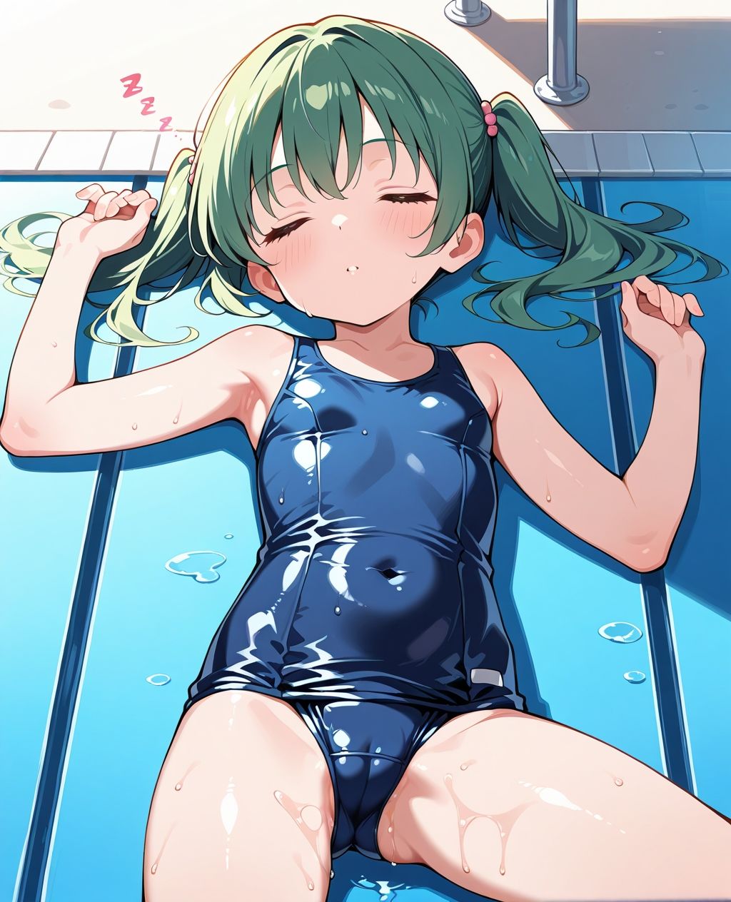 スク水パラダイス☆プールサイドでうたた寝編 画像7