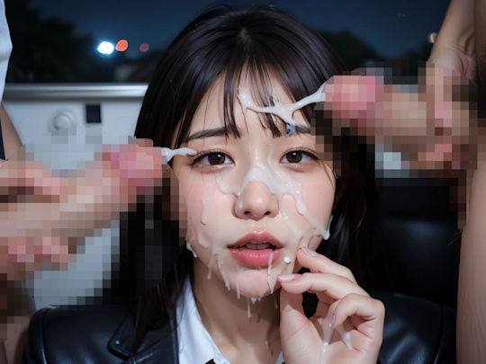 新卒OLさん残業社員の性処理のため喜んで顔射ペットになります 画像5