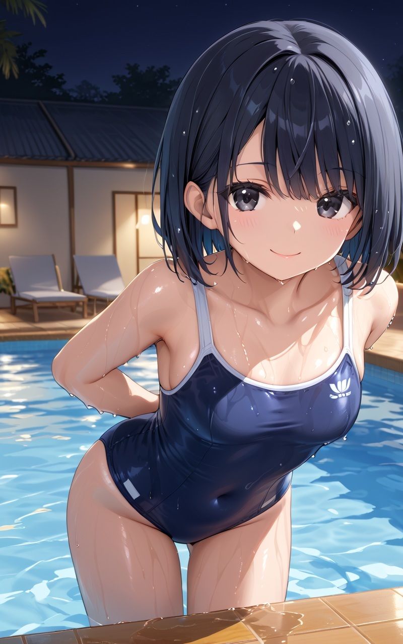 我慢できずに何度も中出し。スク水の中、快楽で壊れちゃった放課後。 画像1