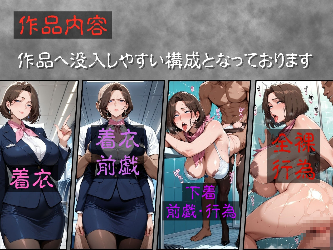 サンプル画像3:肉感人妻種付け〜むちむちキャビンアテンダント 淫乱ファーストクラス〜(ワーテルLab) [d_591193]