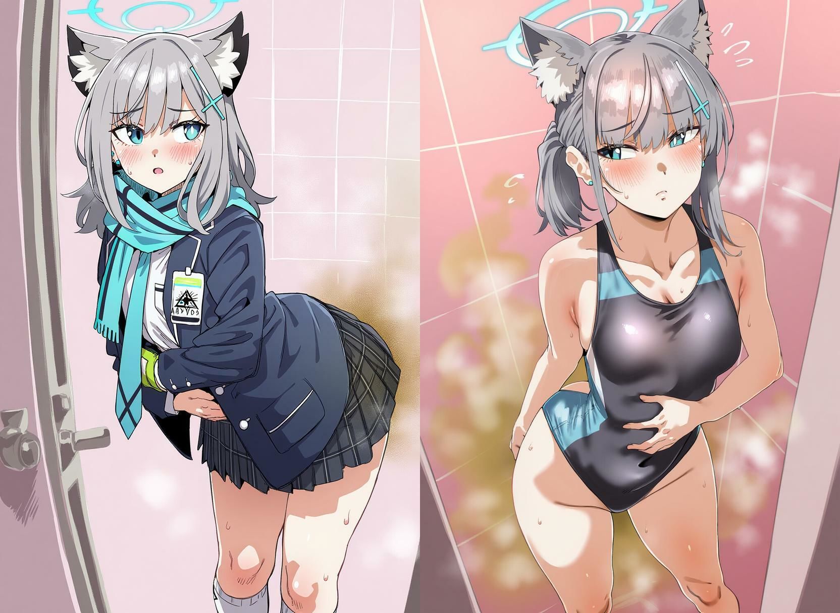 サンプル画像2:ブ〇ーアーカイブ 砂〇シロコ スカトロCG集(スカトロ工房) [d_591216]