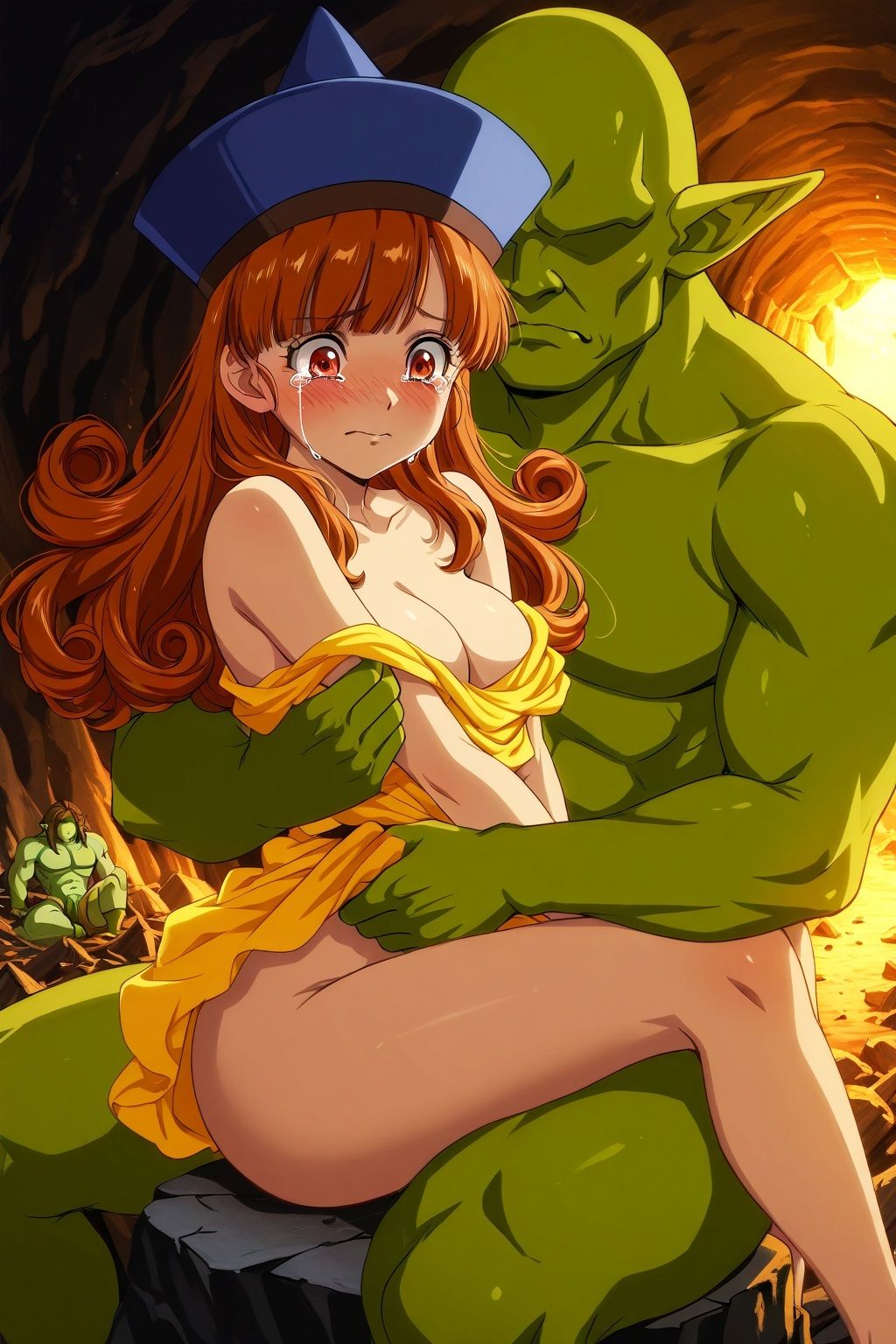 サンプル画像5:性獣トロルに捕らわれたアリーナ姫(ゴブリンの大進撃) [d_591235]