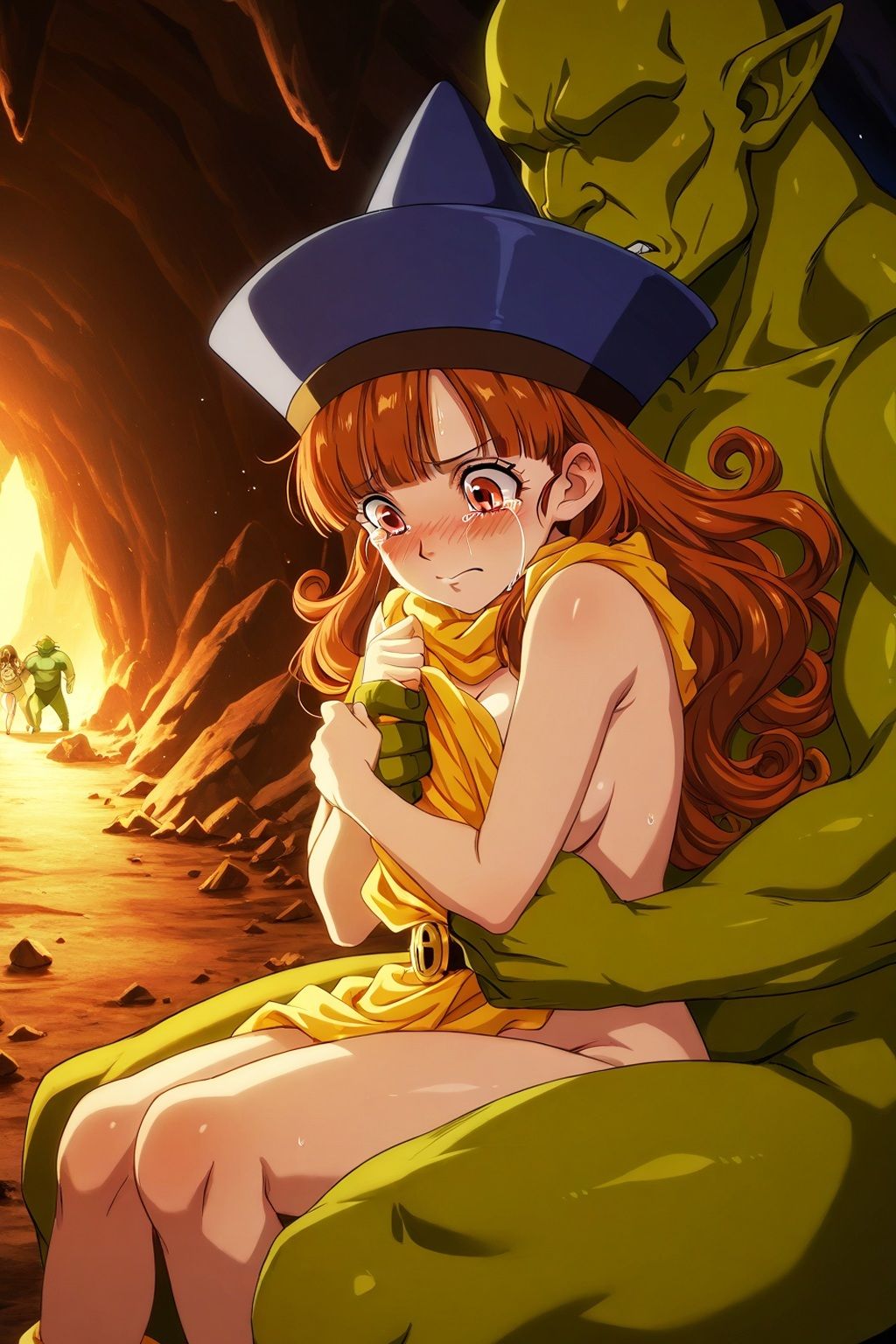 サンプル画像6:性獣トロルに捕らわれたアリーナ姫(ゴブリンの大進撃) [d_591235]