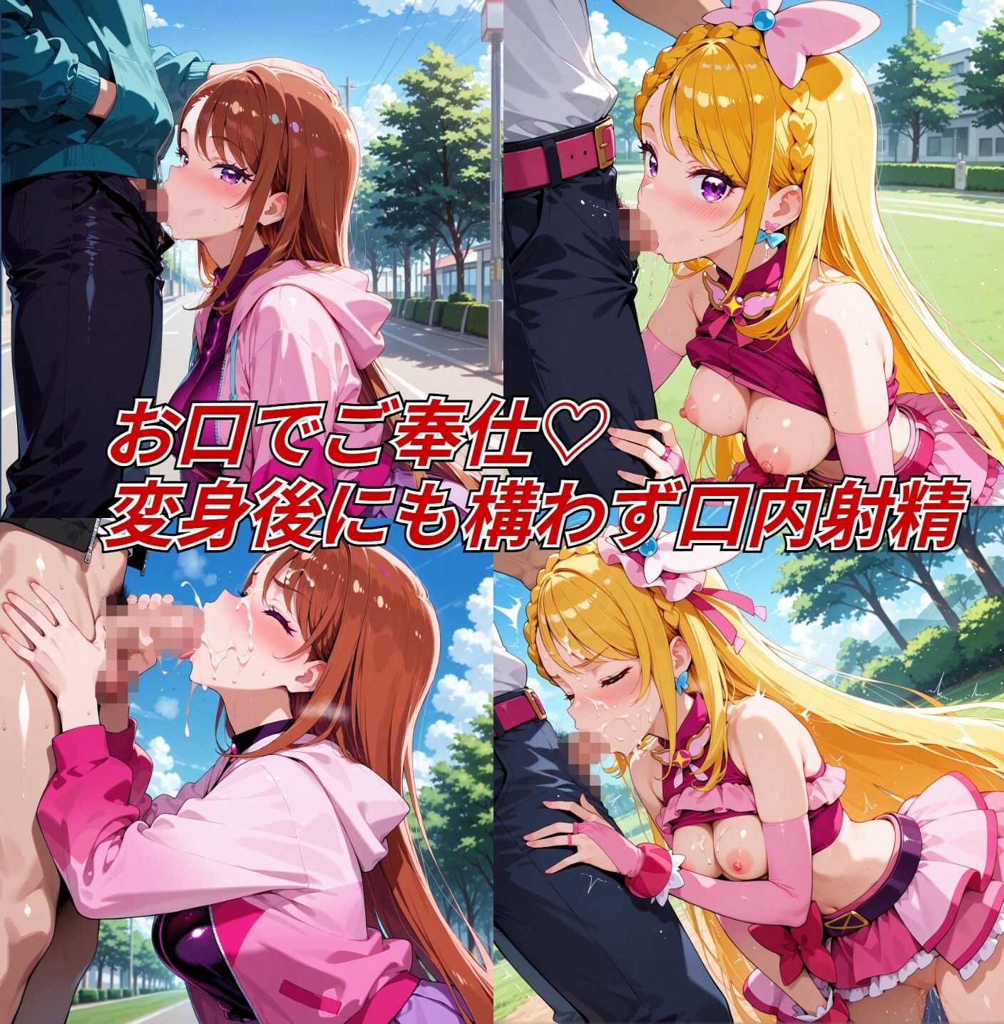 野外で恥じらい公開えっち  あ〇は＆バ〇フライ編 画像1