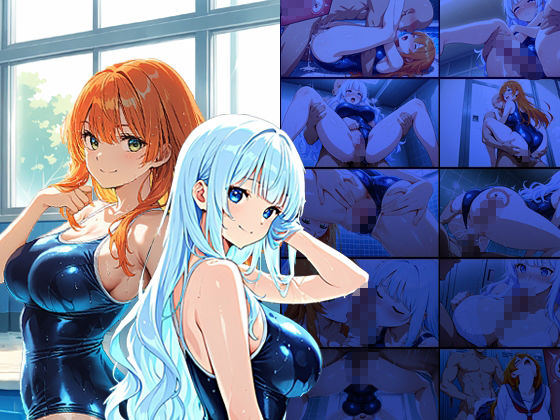 サンプル画像1:爆乳水色オレンジツインズが顧問教師と水泳部で連続中出し調教【4K】(ニート印刷所) [d_591412]