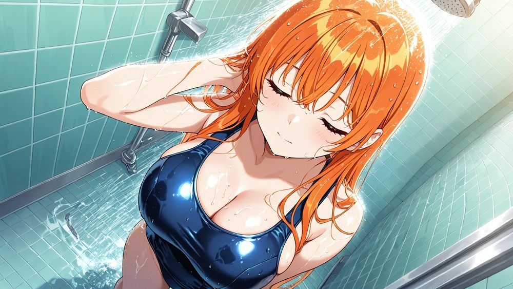 爆乳水色オレンジツインズが顧問教師と水泳部で連続中出し調教【4K】 画像4