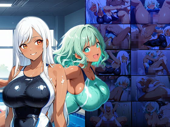 サンプル画像1:【4K】異色褐色ツインズが教師と競泳水着で種付け交配【350枚】(ニート印刷所) [d_591416]