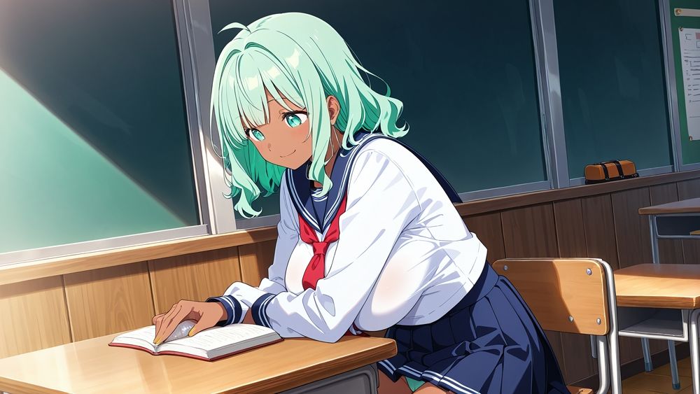 サンプル画像2:【4K】異色褐色ツインズが教師と競泳水着で種付け交配【350枚】(ニート印刷所) [d_591416]