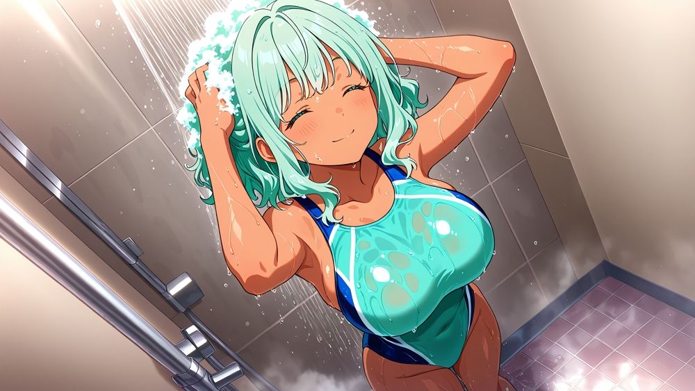 サンプル画像6:【4K】異色褐色ツインズが教師と競泳水着で種付け交配【350枚】(ニート印刷所) [d_591416]