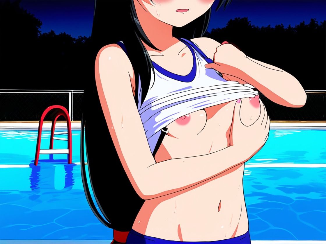 ［祭］ プールの女の子に大量中出しSEX 画像1