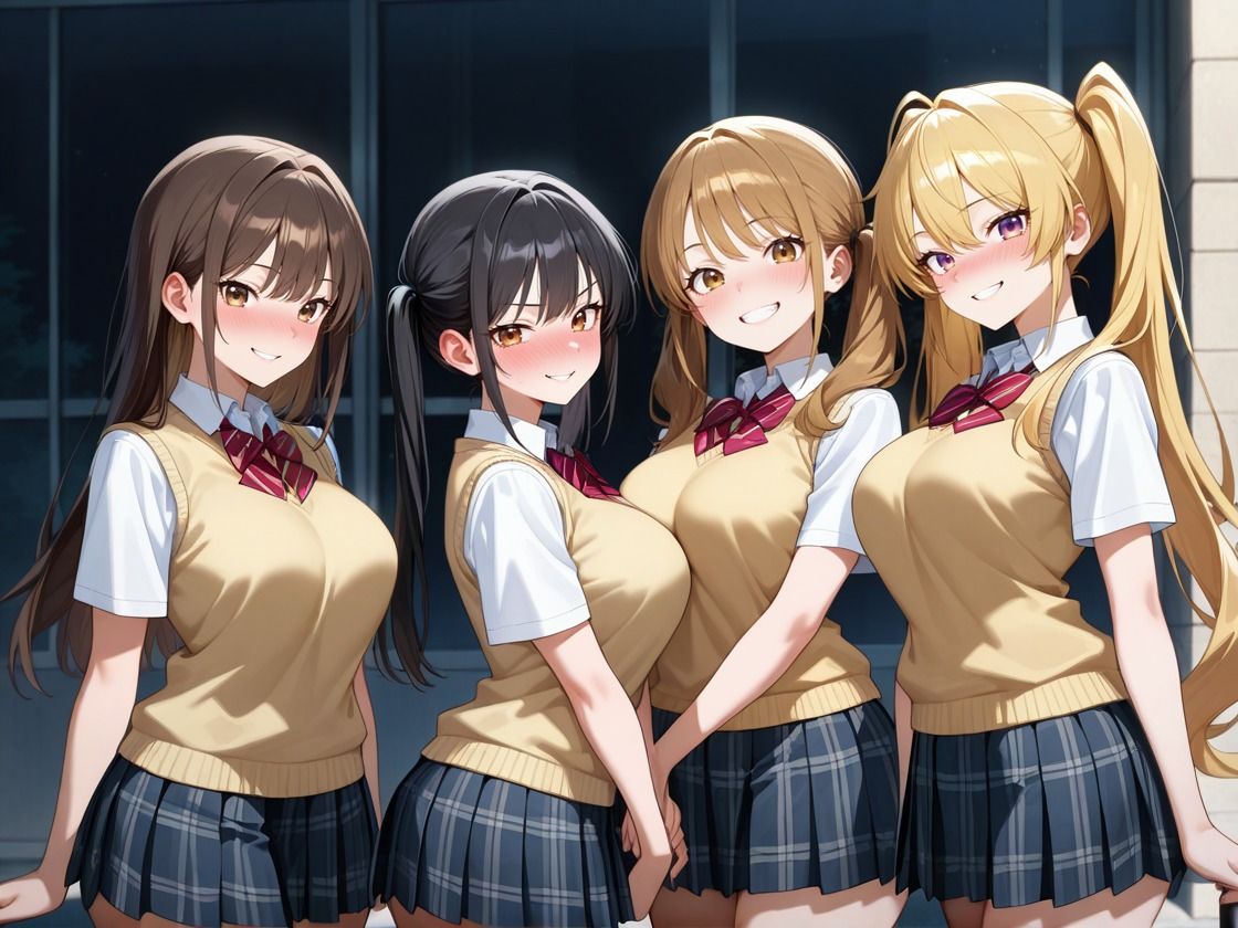 サンプル画像1:小悪魔JKハーレム 童貞くんとえっち(むっちぃぱい) [d_591449]