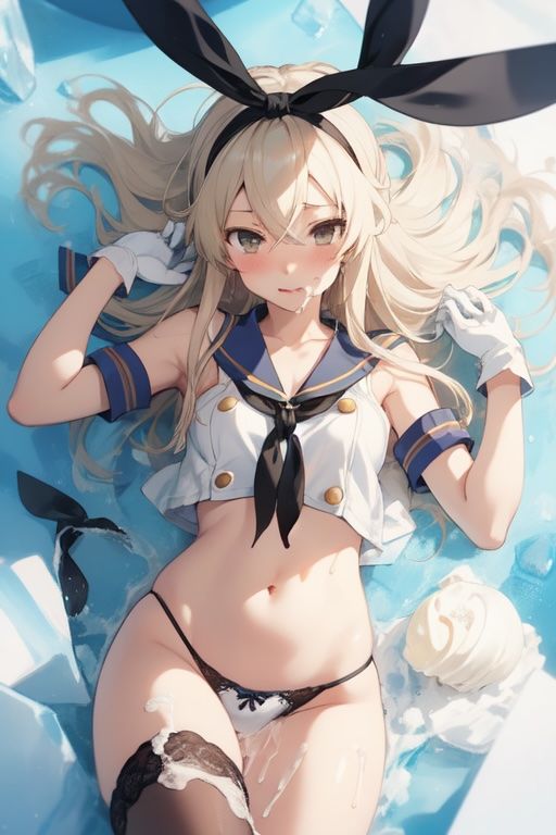 サンプル画像2:虹かけ誌  艦〇こ〇くしょん  イラスト集29 島風  お゛うっ！？(九情承太郎商店) [d_591566]