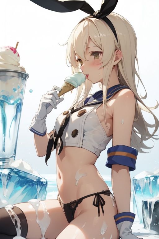 サンプル画像3:虹かけ誌  艦〇こ〇くしょん  イラスト集29 島風  お゛うっ！？(九情承太郎商店) [d_591566]