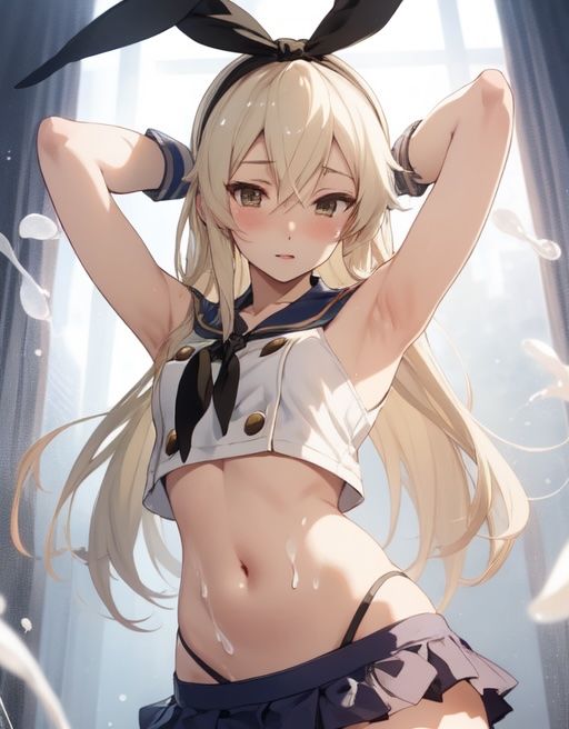 サンプル画像4:虹かけ誌  艦〇こ〇くしょん  イラスト集29 島風  お゛うっ！？(九情承太郎商店) [d_591566]