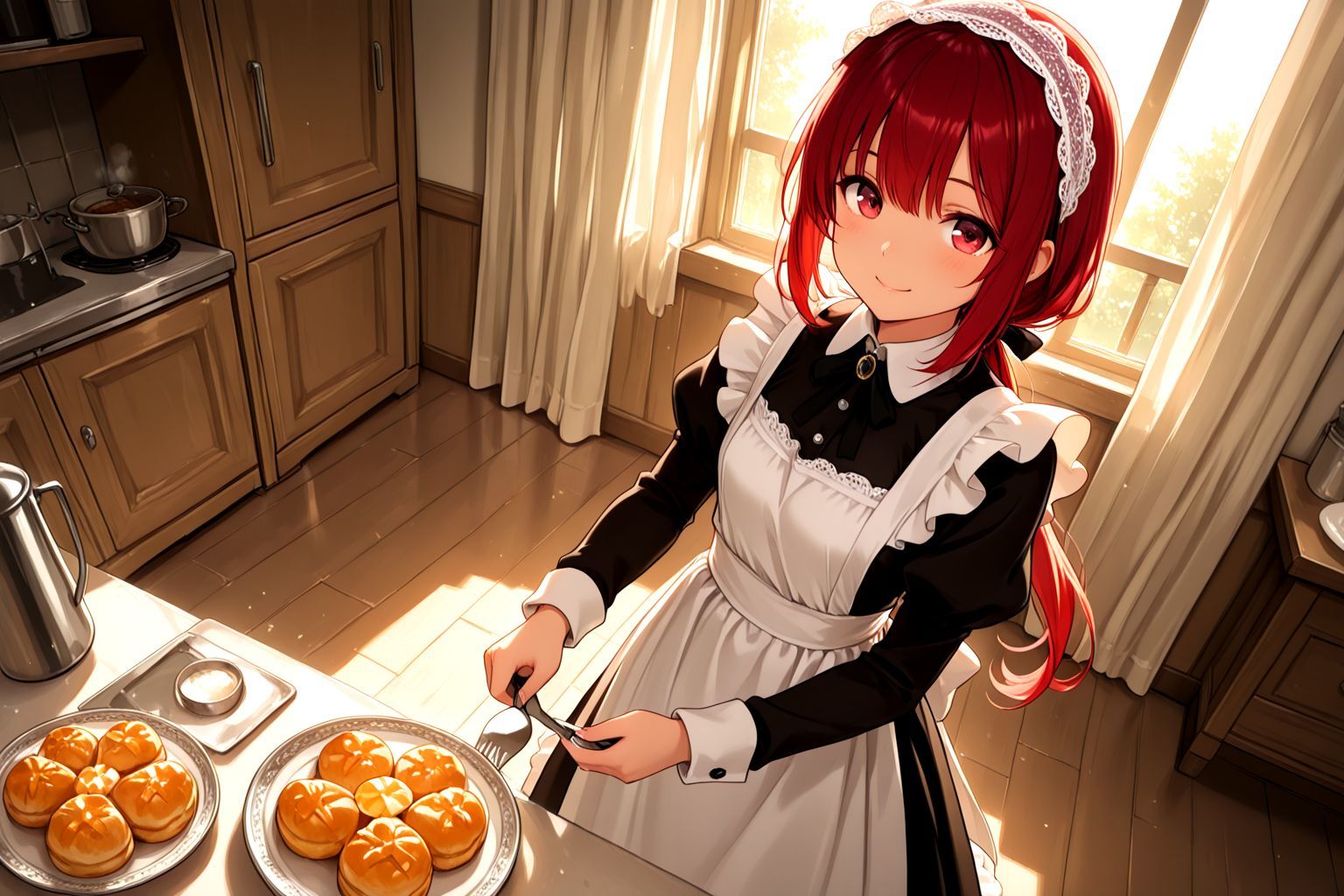 サンプル画像2:うちのえっちな専属ハツラツメイドさん(しこしこ) [d_591631]