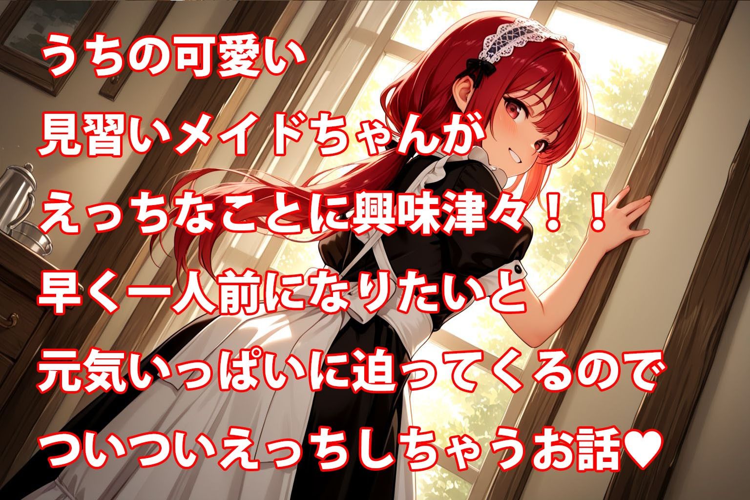 サンプル画像1:うちのえっちな専属新米ちっぱいハツラツメイドさん(しこしこ) [d_591698]