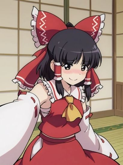 サンプル画像1:アソコが毛深い博麗霊夢から送られてきた自撮り写真(剛毛工房) [d_591728]