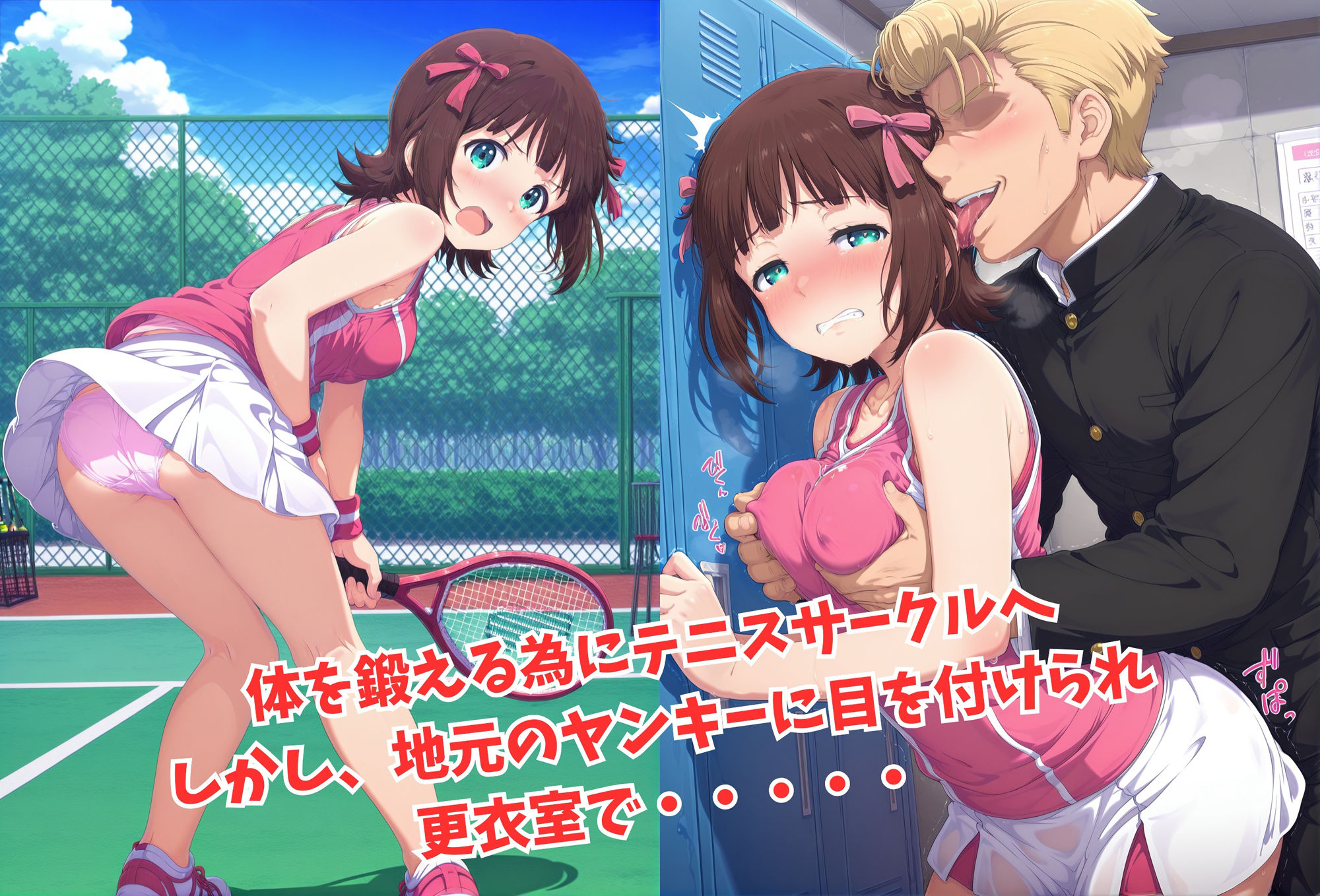 サンプル画像3:がんばれ！はるかちゃん☆(絵心あいのAI生成アトリエ) [d_591881]