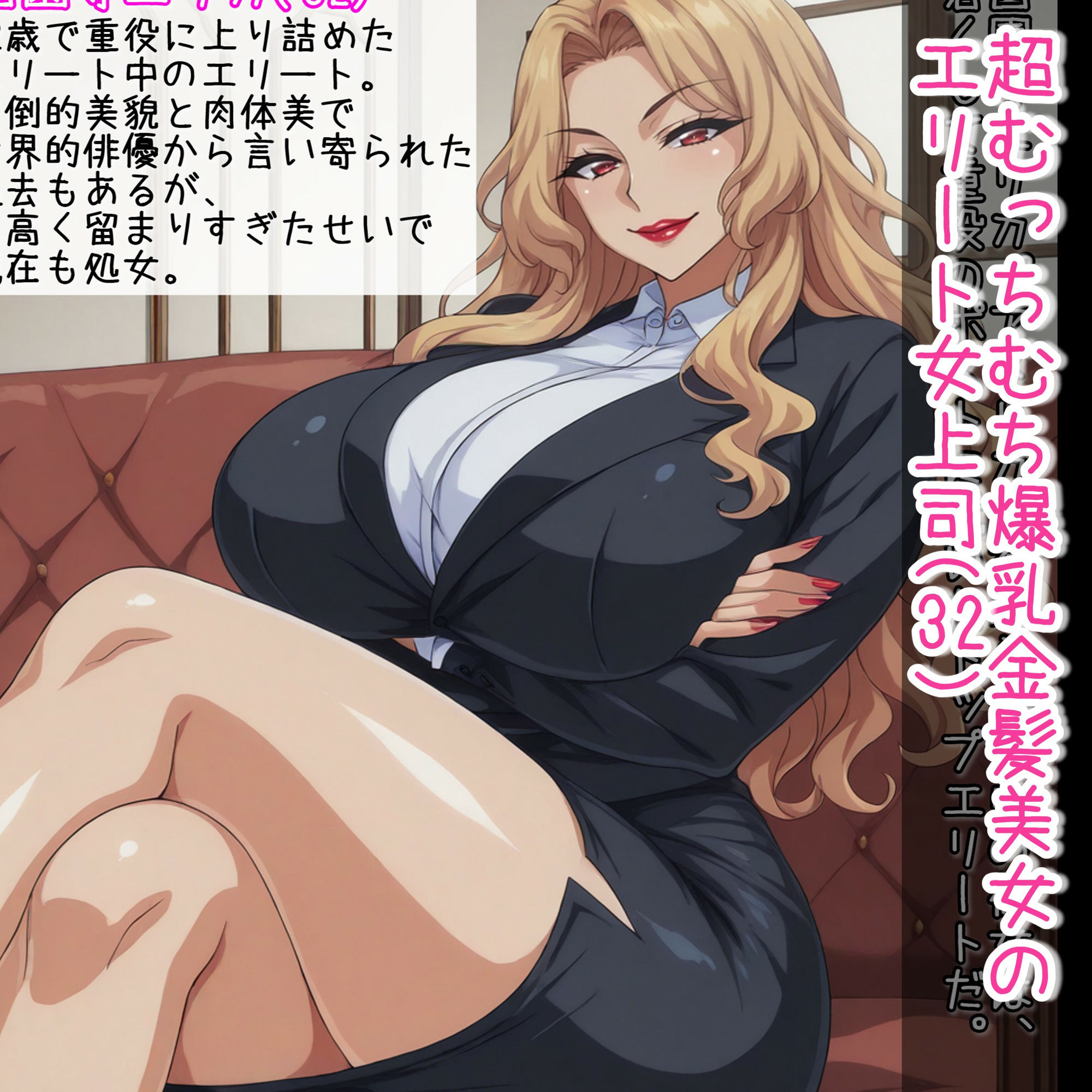 サンプル画像1:超爆乳のエリート女上司をアプリで私物化して全身くまなく好き放題する(あちみ屋) [d_591882]