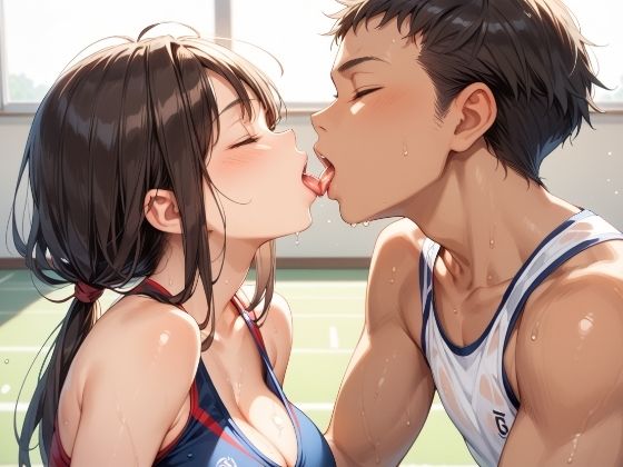 サンプル画像4:巨乳女子に射精  処女マンコ(りんご) [d_591889]