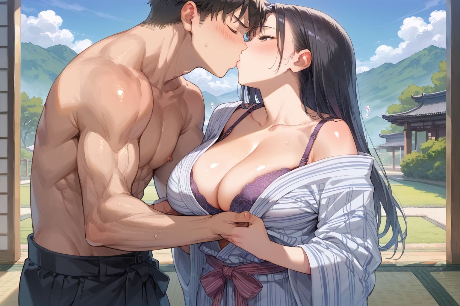 人妻と温泉で浮気SEX 画像2